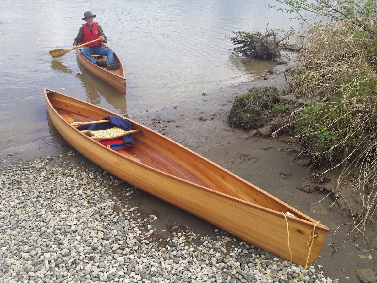two cedar strip canoes - 15 feet ashes still water boats