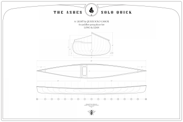 Building Plans for a 16.5' Solo Canoe