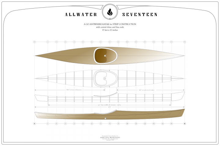 Plans for a 17' Cedar Strip Kayak